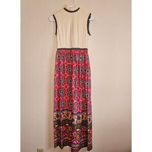 Vintage 70's Cirette of California Maxi Dress, Gorgeous Print, Sz S